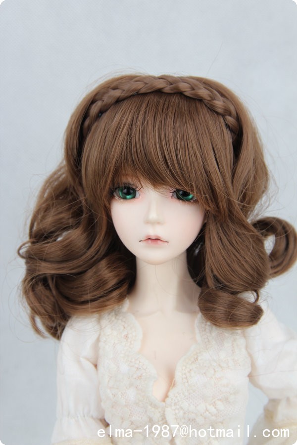 high temperature wire brown wig for bjd doll-07.jpg